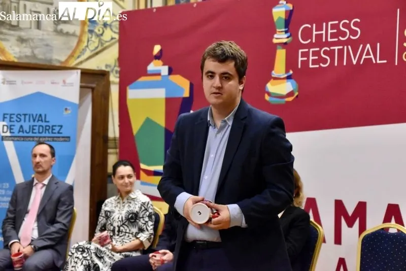 Inauguración del Festival de Ajedrez en el Colegio Arzobispo Fonseca. 