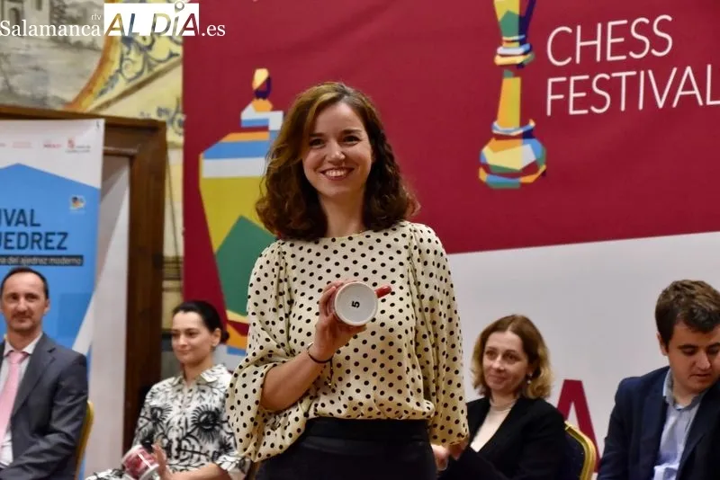 Inauguración del Festival de Ajedrez en el Colegio Arzobispo Fonseca. 