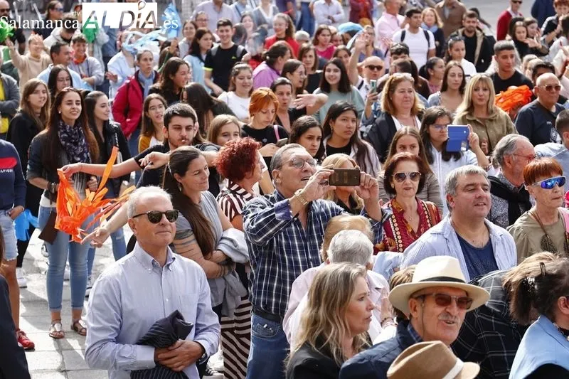 Celebración del Día Mundial de la Parálisis Cerebral en la Plaza Mayor de Salamanca. Foto de David Sañudo