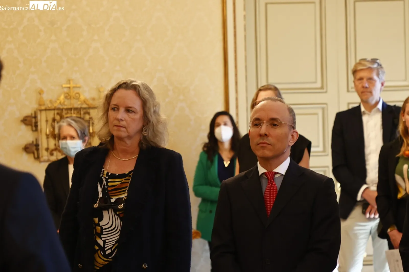 Recepción en el Ayuntamiento a los 22 embajadores que han visitado Salamanca para participar en un foro sobre Derechos Humanos. Fotos David Sañudo