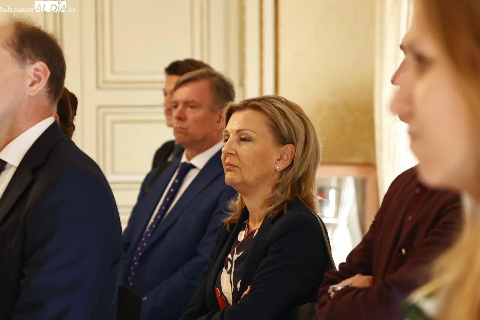 Recepción en el Ayuntamiento a los 22 embajadores que han visitado Salamanca para participar en un foro sobre Derechos Humanos. Fotos David Sañudo