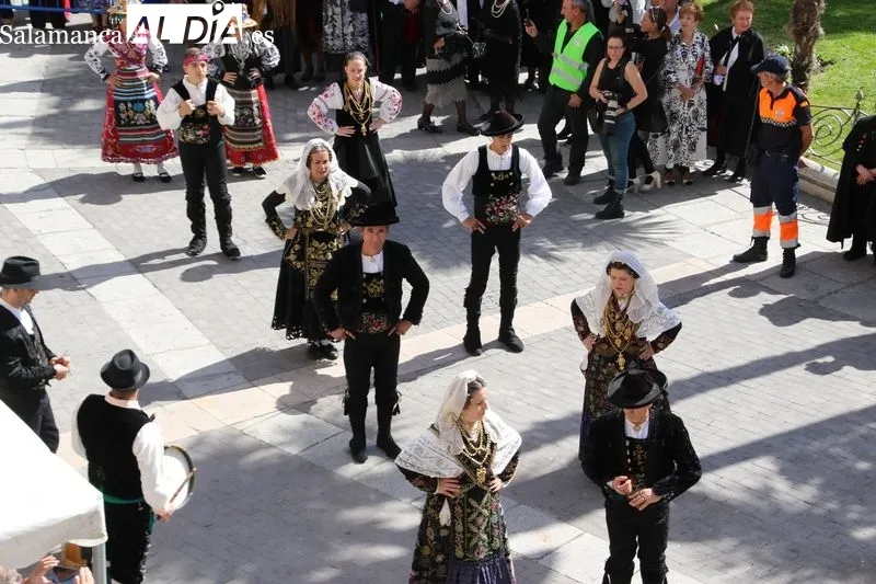 Recreación en Alba de Tormes de la visita de los reyes en el año 1922