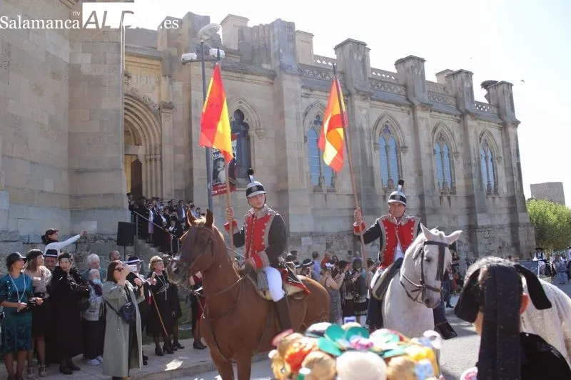 Recreación en Alba de Tormes de la visita de los reyes en el año 1922