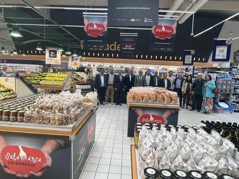 Promoción de productos de Salamanca en Bandeja en E.Leclerc. Foto Diputación de Salamanca