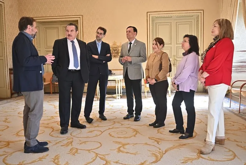 Recepción en el Ayuntamiento de Salamanca a directivos de la Asociación Hispana de Colegios y Universidades de Estados Unidos.