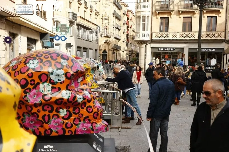 Ambiente en el centro de Salamanca este sábado. Fotos: David Sañudo