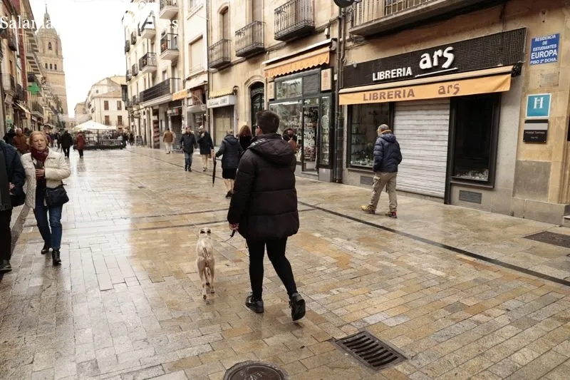 Ambiente en el centro y zonas monumentales de Salamanca en la mañana de este domingo. Fotos: David Sañudo