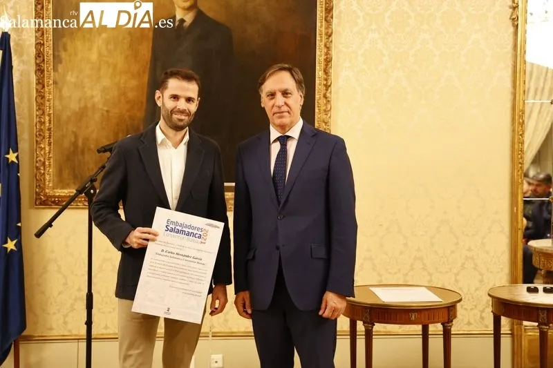 Reconocimiento a los nuevos embajadores de Salamanca Convention Bureau. Fotos: David Sañudo