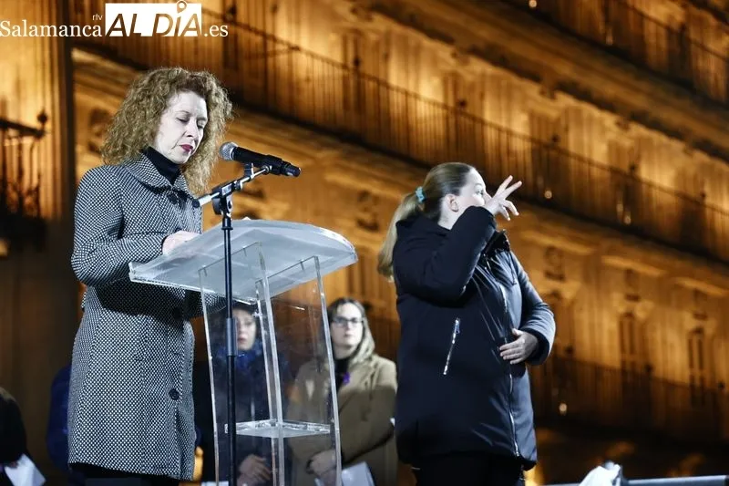 Celebración del Día Internacional para la Eliminación de la Violencia contra la Mujer en Salamanca. Fotos: David Sañudo