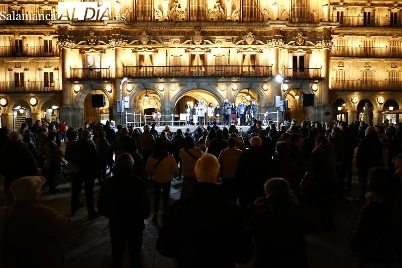 Celebración del Día Internacional para la Eliminación de la Violencia contra la Mujer en Salamanca. Fotos: David Sañudo