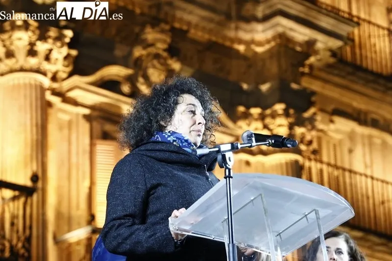 Celebración del Día Internacional para la Eliminación de la Violencia contra la Mujer en Salamanca. Fotos: David Sañudo