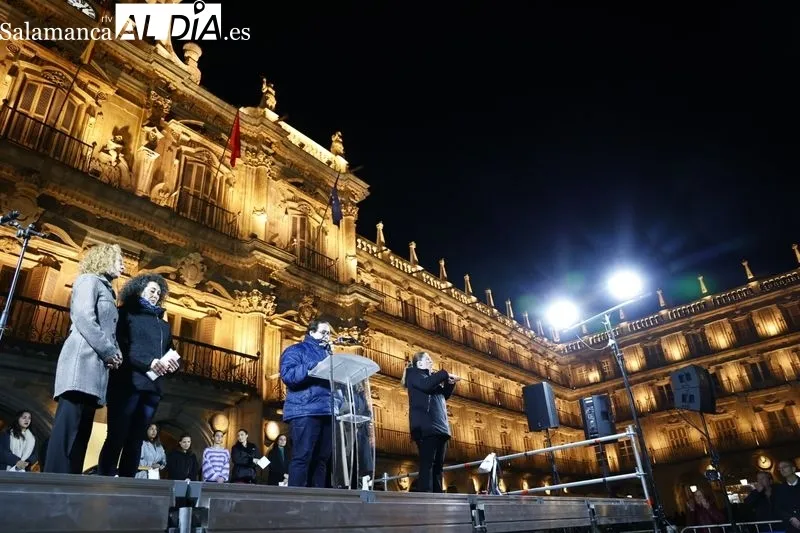 Celebración del Día Internacional para la Eliminación de la Violencia contra la Mujer en Salamanca. Fotos: David Sañudo