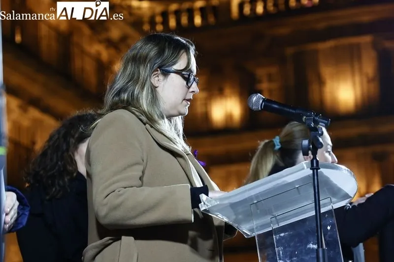 Celebración del Día Internacional para la Eliminación de la Violencia contra la Mujer en Salamanca. Fotos: David Sañudo
