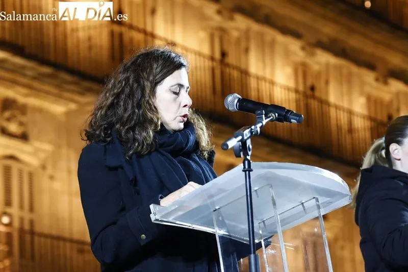 Celebración del Día Internacional para la Eliminación de la Violencia contra la Mujer en Salamanca. Fotos: David Sañudo