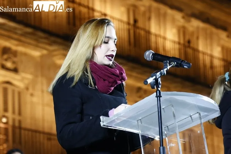 Celebración del Día Internacional para la Eliminación de la Violencia contra la Mujer en Salamanca. Fotos: David Sañudo
