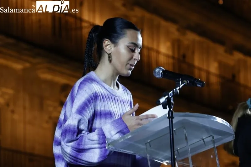 Celebración del Día Internacional para la Eliminación de la Violencia contra la Mujer en Salamanca. Fotos: David Sañudo