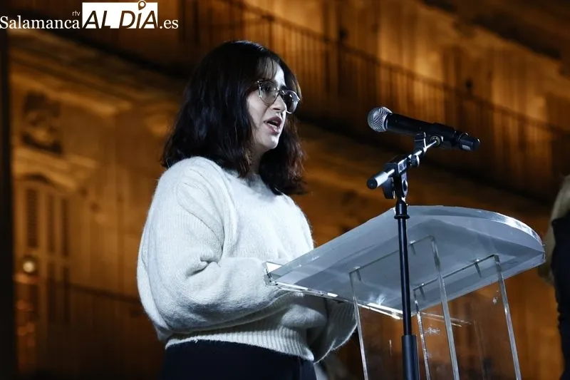 Celebración del Día Internacional para la Eliminación de la Violencia contra la Mujer en Salamanca. Fotos: David Sañudo