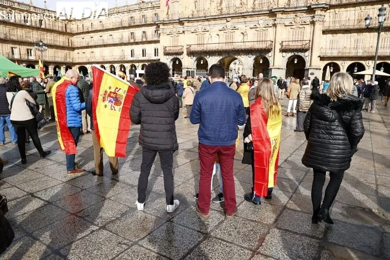 Concentración de Vox en Salamanca. 
