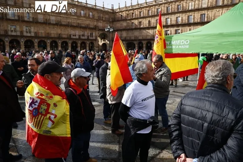 Concentración de Vox en Salamanca. 