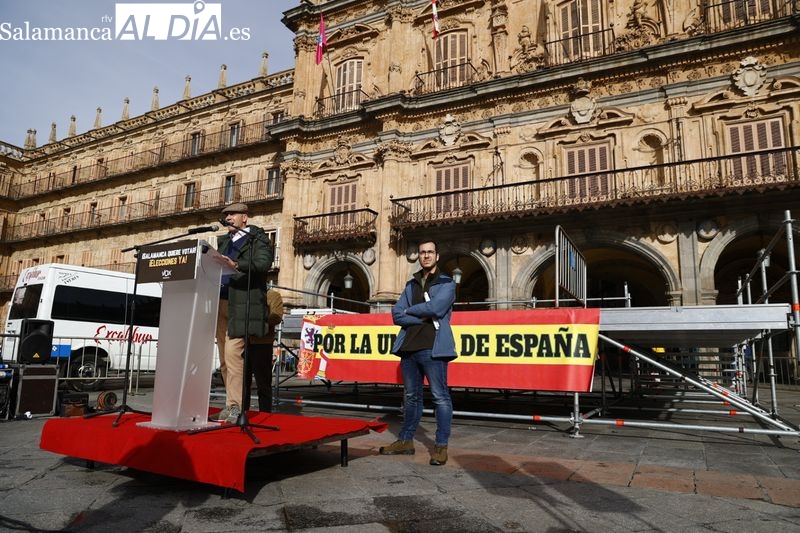 Concentración de Vox en Salamanca. 