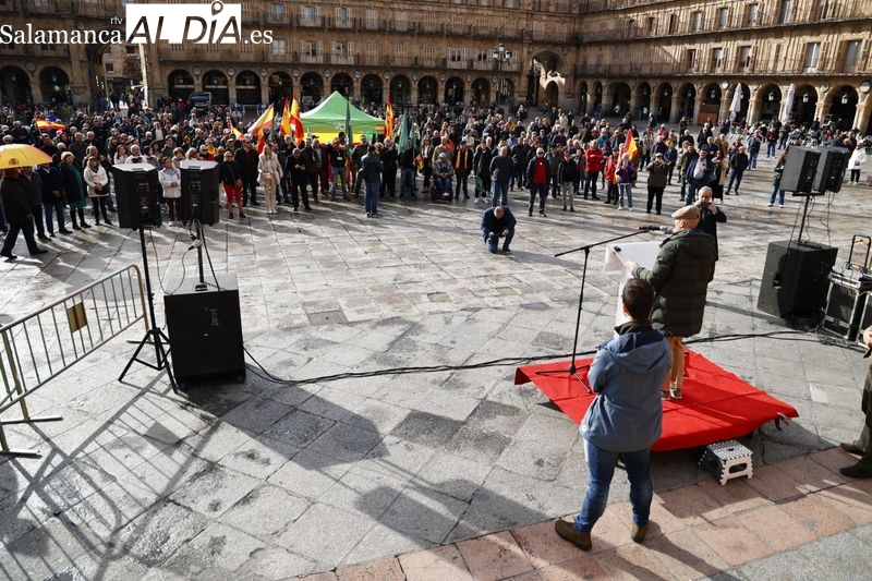 Concentración de Vox en Salamanca. 