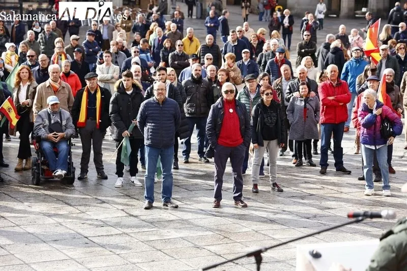 Concentración de Vox en Salamanca. 