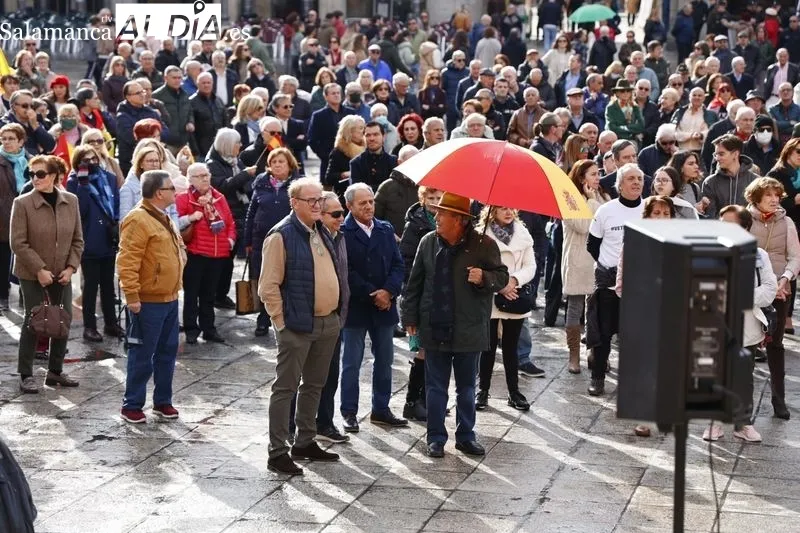 Concentración de Vox en Salamanca. 