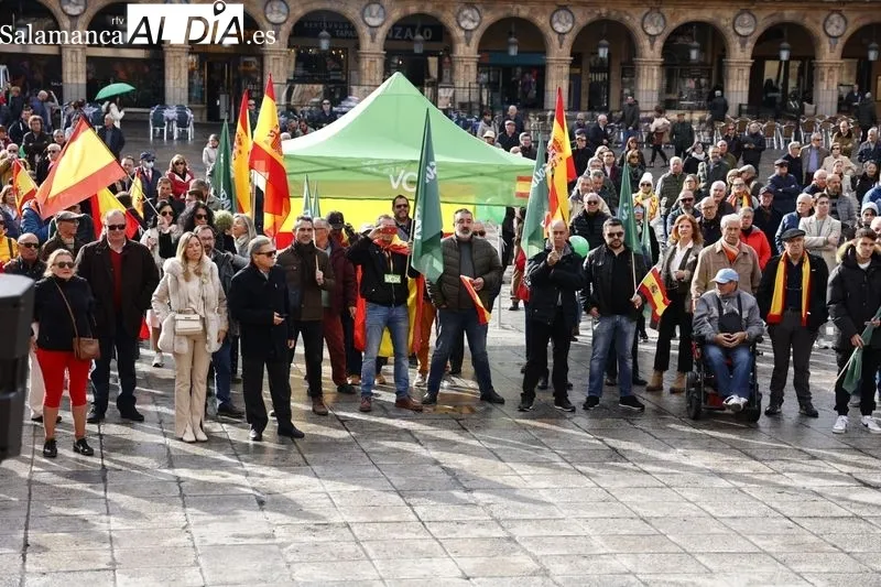 Concentración de Vox en Salamanca. 