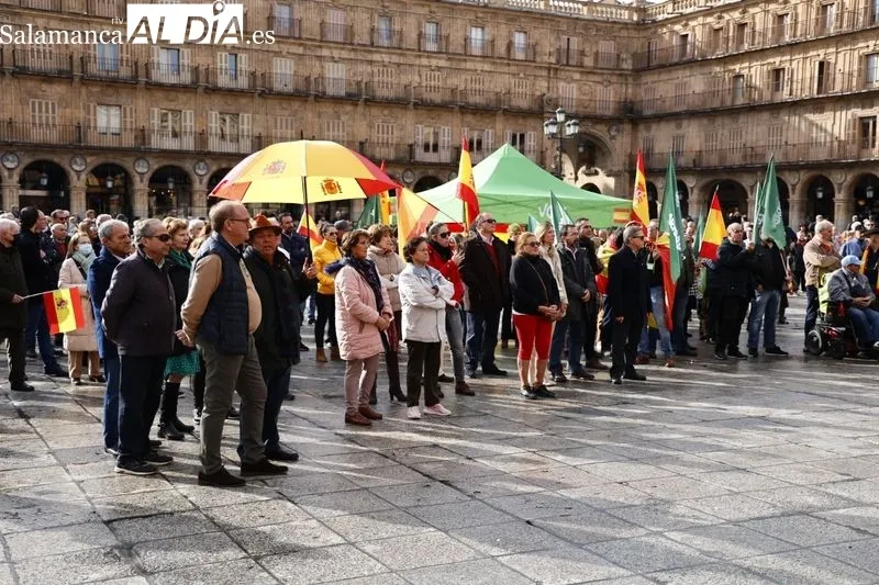 Concentración de Vox en Salamanca. 