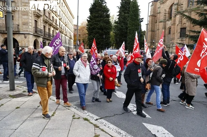 Manifestación en Salamanca en defensa de la democracia. Fotos: David Sañudo