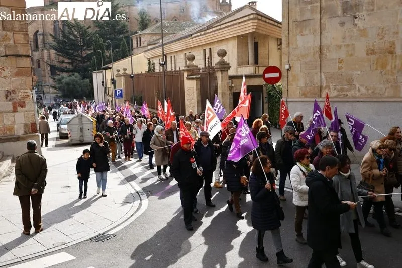 Manifestación en Salamanca en defensa de la democracia. Fotos: David Sañudo