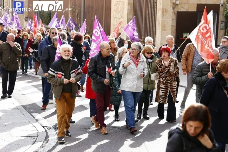 Manifestación en Salamanca en defensa de la democracia. Fotos: David Sañudo