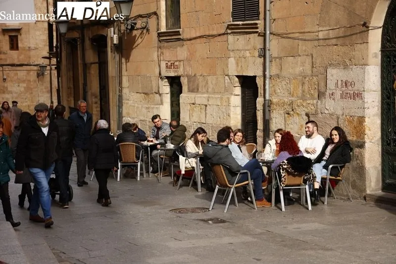 Salmantinos y turistas han aprovechado la mañana del domingo. Fotos: David Sañudo
