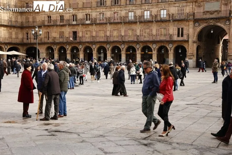 Salmantinos y turistas han aprovechado la mañana del domingo. Fotos: David Sañudo