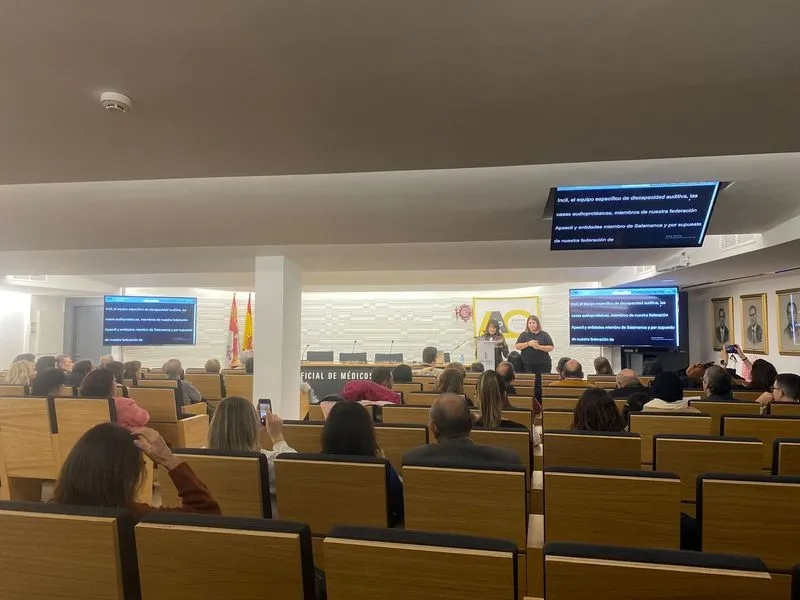 Acto de ASPAS Salamanca en agradecimiento a la labor de José Manuel Gorospe Arocena 