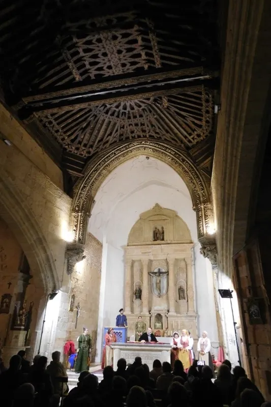Buscando a Nebrija llegaba a la iglesia parroquial de Villoria
