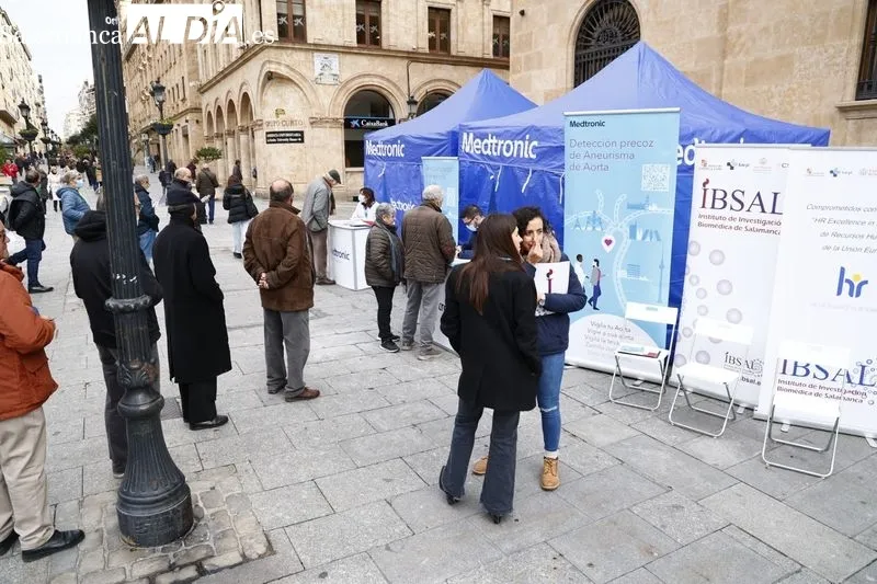 Campaña para la detección de aneurisma de aorta, en la plaza de los Bandos. Foto de David Sañudo