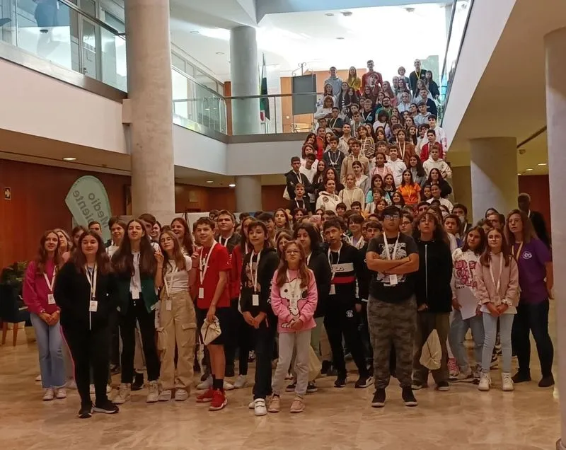 Representantes de Ciudad de los Niños de Carbajosa y Cibercarba, en el Encuentro Estatal de Consejos de Participación Infantil y Adolescente de UNICEF