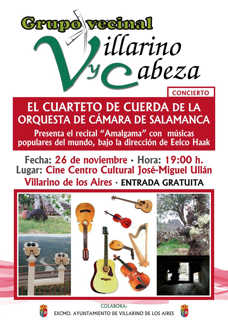 Foto 2 - Villarino acogerá un recital del cuarteto de cuerda de la Orquesta de Cámara de Salamanca