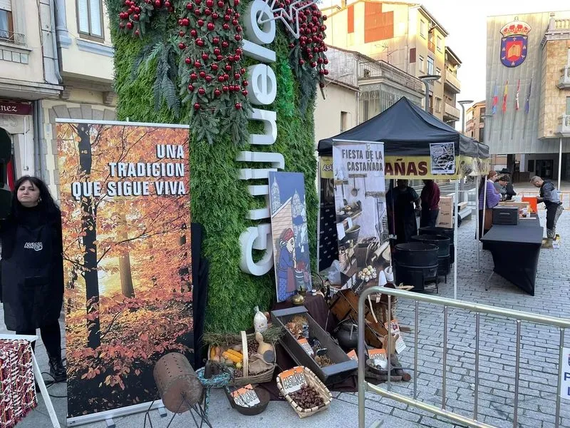 Castañada popular en Guijuelo. 