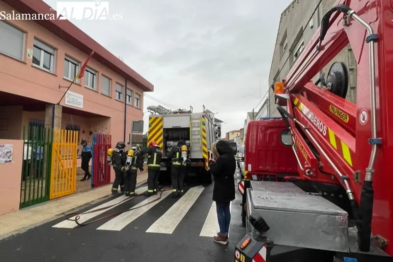 El CEIP Severiano Montero organizaba un simulacro de emergencia 