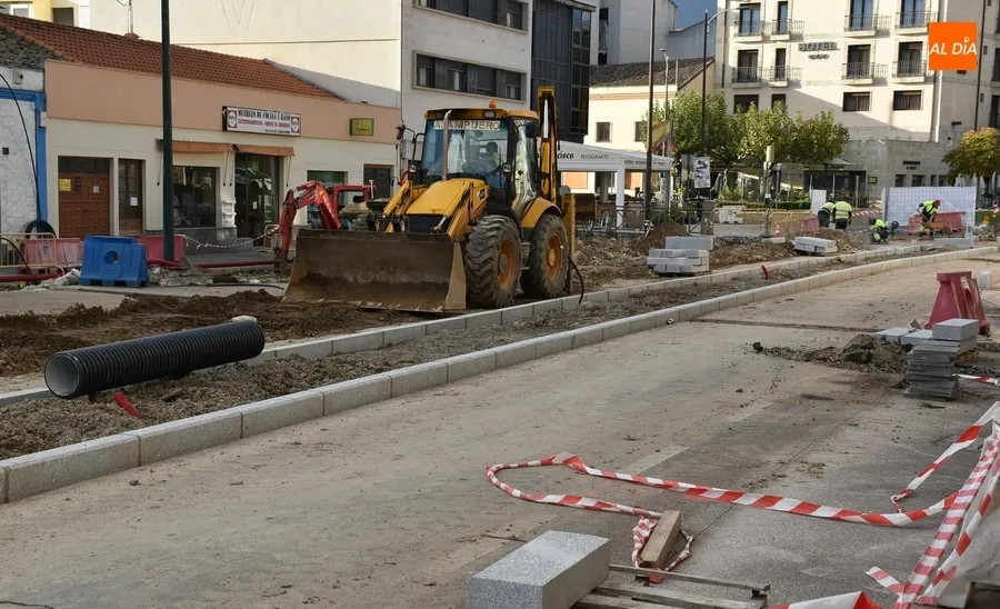 Foto 9 - La nueva mediana de la Avenida de Espa&ntilde;a empieza a tomar forma