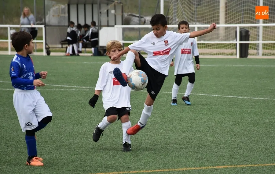 Foto 2 - El Prebenjam&iacute;n del Ciudad Rodrigo se lleva en un partidazo el duelo de invictos ante Trinitarios