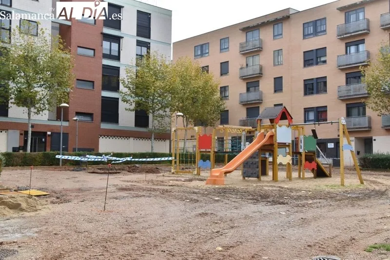 Obras en la Plazuela Winston Churchill (Barrio del Zurguén) | FOTOS: Vanesa Martins