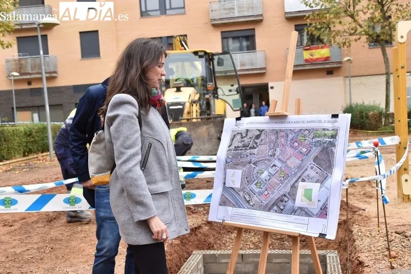 Obras en la Plazuela Winston Churchill (Barrio del Zurguén) | FOTOS: Vanesa Martins