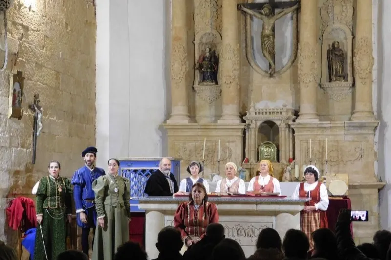 Buscando a Nebrija llegaba a la iglesia parroquial de Villoria