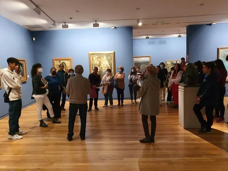 Exposición ' Profesores y Alumnos de la Escuela de Nobles y Bellas Artes de San Eloy'. 
