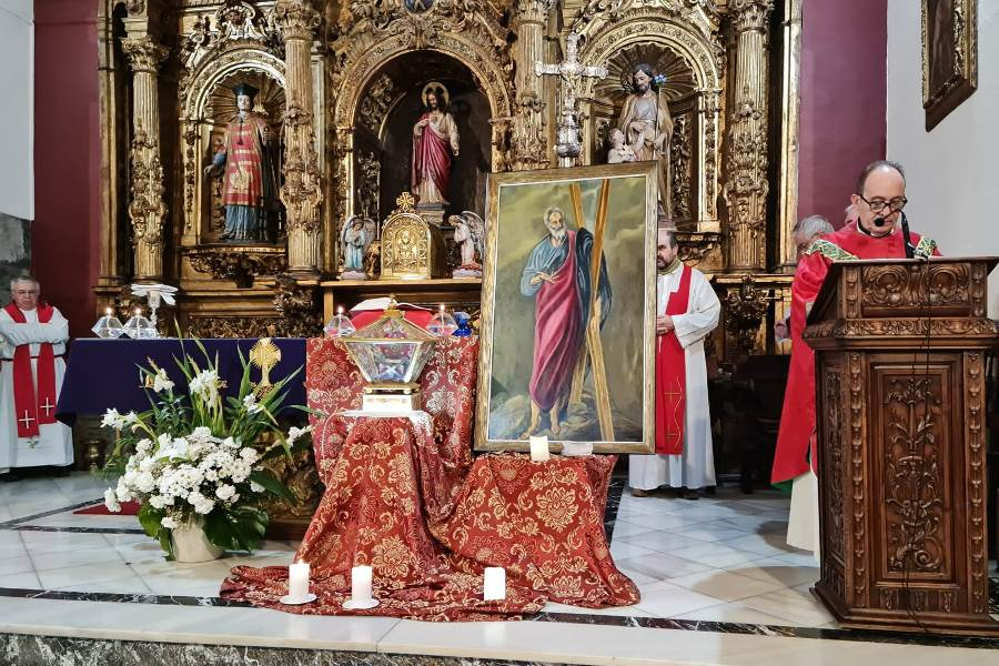 La Parroquia de San Andrés culmina los actos festivos en honor al Apóstol que le da nombre