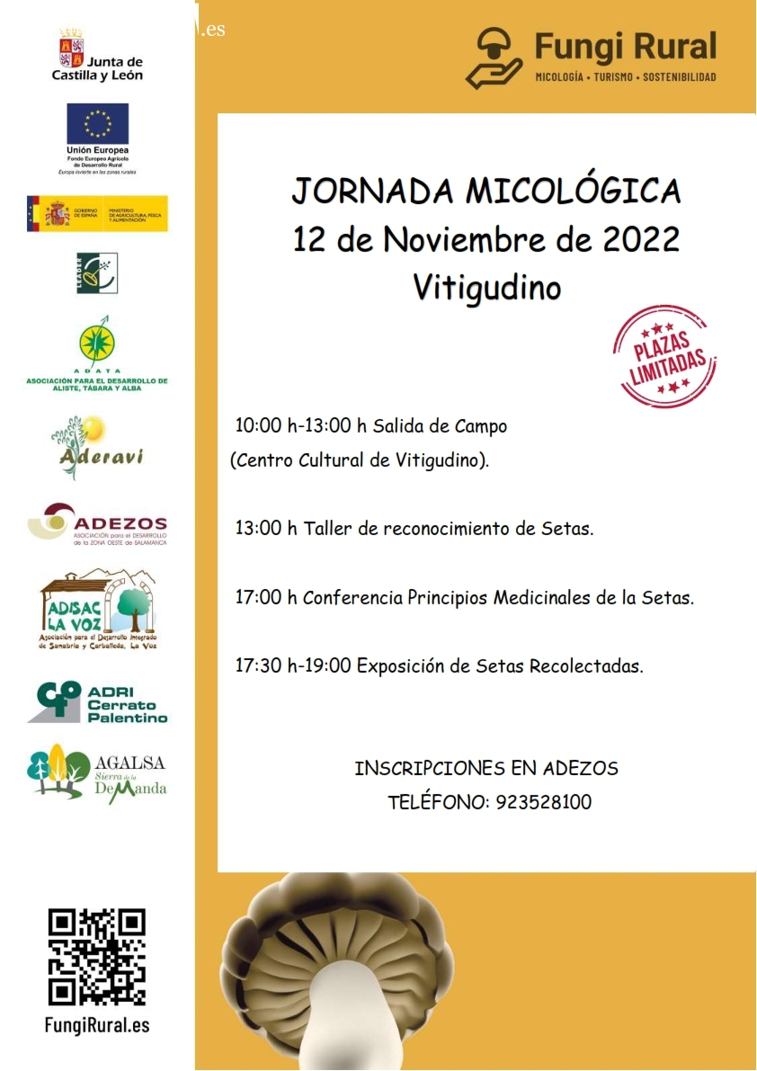Foto 2 - Adezos organiza una jornada micológica en Vitigudino el sábado 12 de noviembre