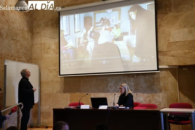 José Luis Retana, obispo de la Diócesis de Salamanca, y Amelia Egido, ecónoma de la Diócesis. Foto de David Sañudo